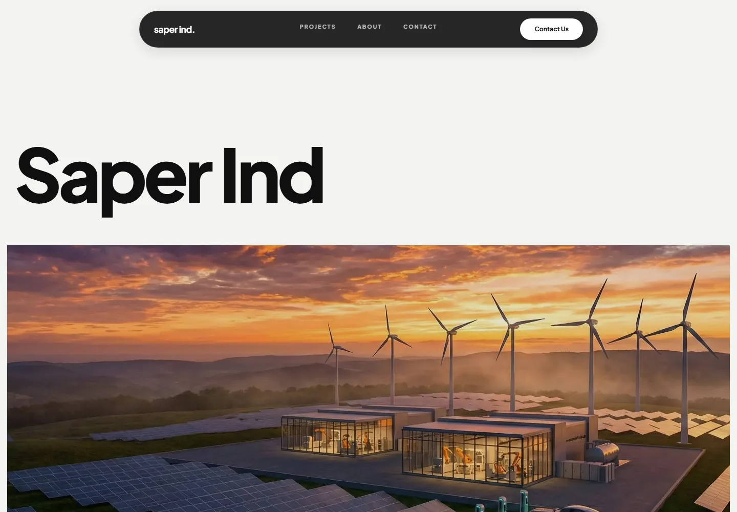 Saper Ind — desktop introduction