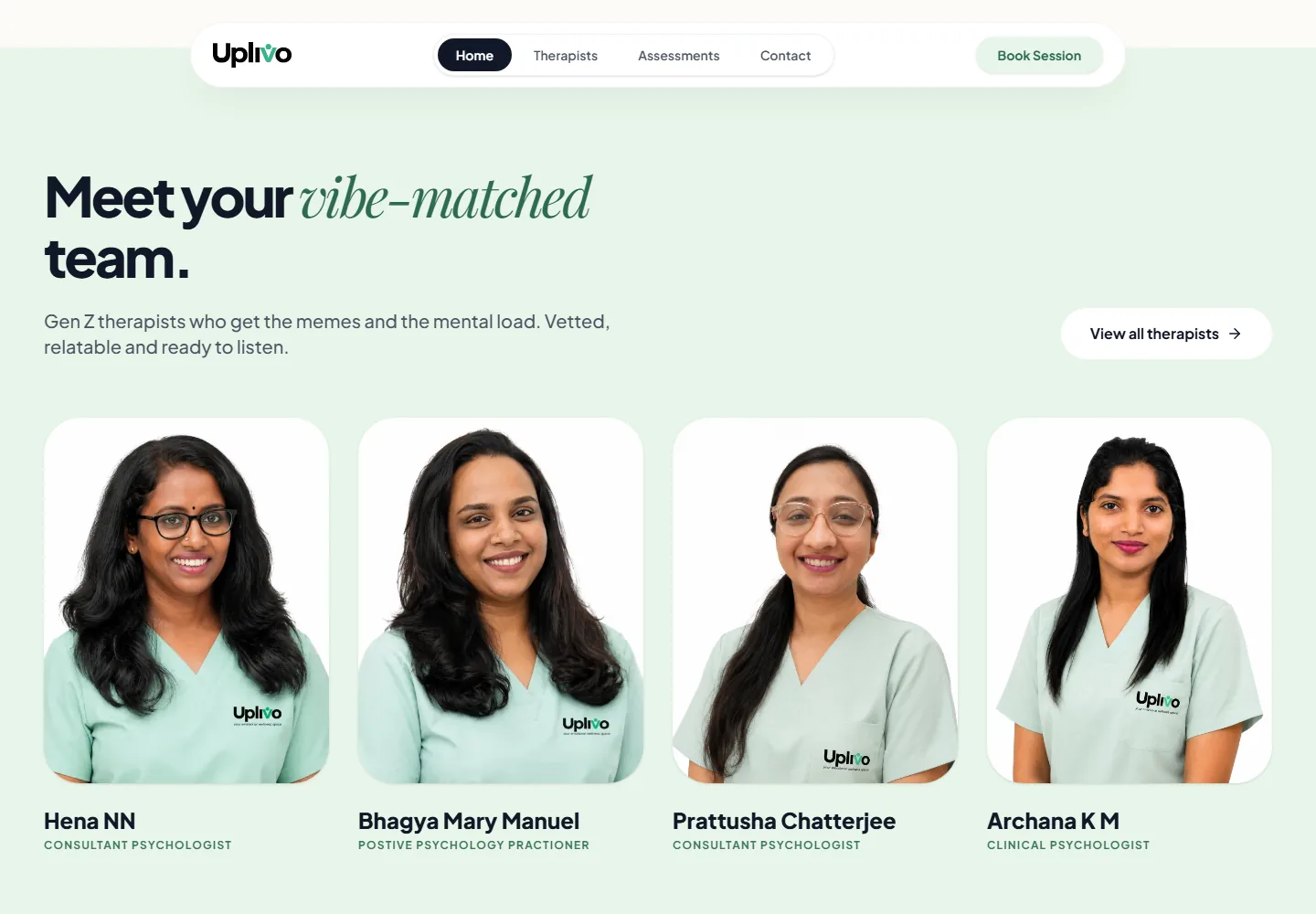 Uplivo — Therapist discovery and support options